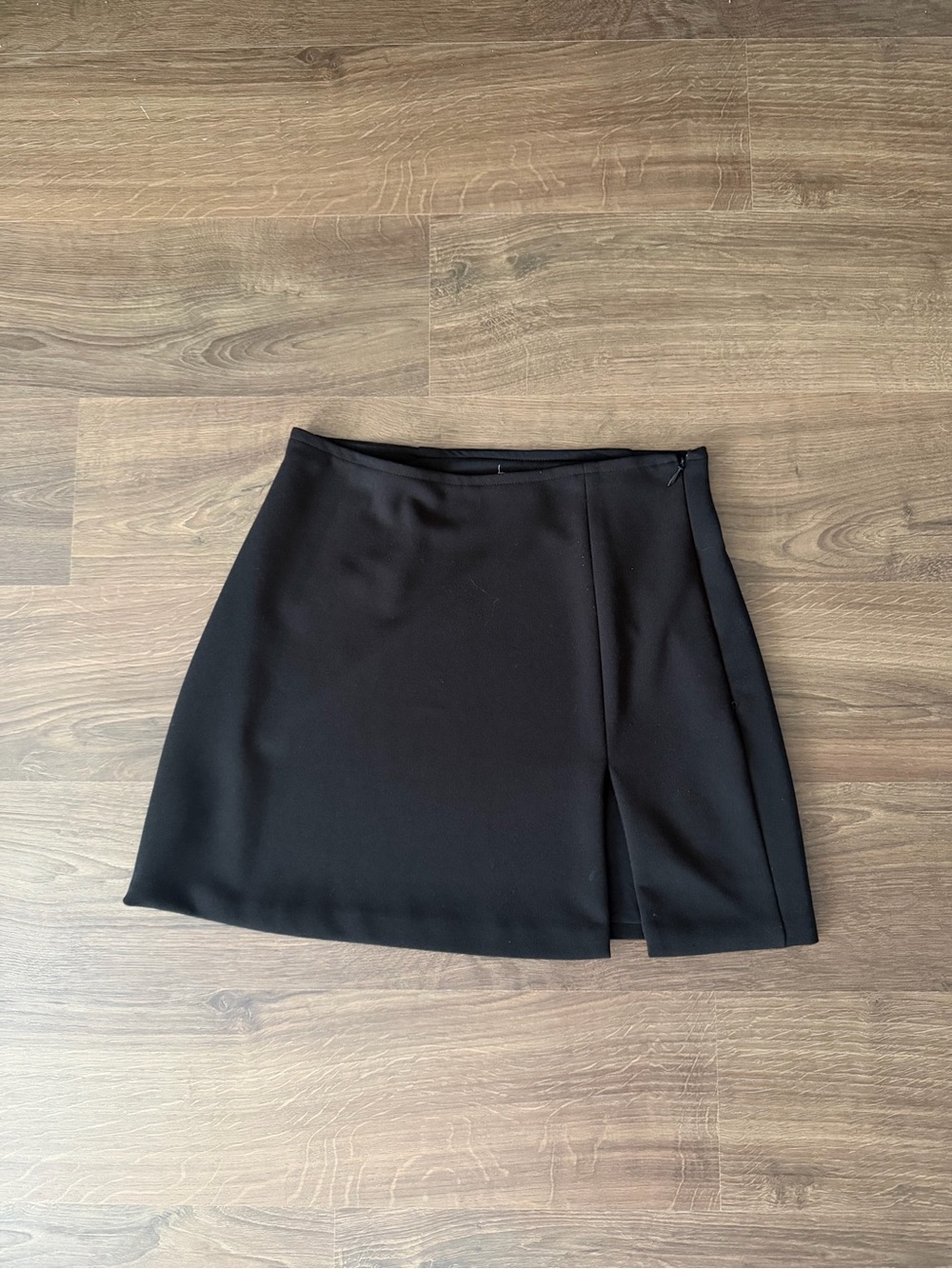 Black Women's Mini Skirt with slit